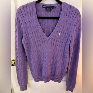 Ralph Lauren Sport purple sweater.